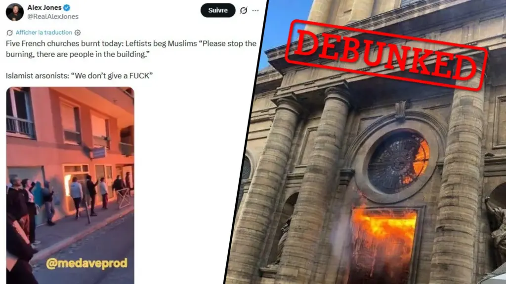 Mitul cinci biserici franceze arse de musulmani: dezinformare islamofobă